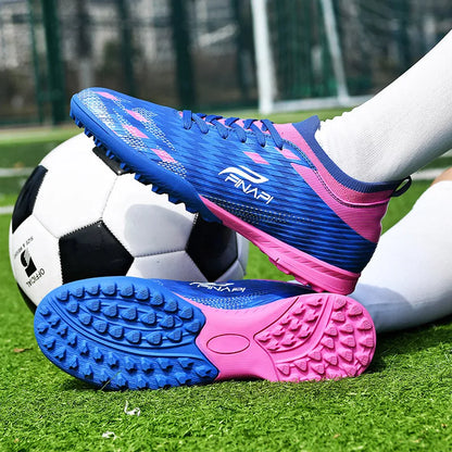 Nuevas zapatillas de fútbol para hombre de alta calidad, tacos para partidos en interior, botas de fútbol para exterior superventas, para césped, de caña alta, fútbol sala, antideslizantes