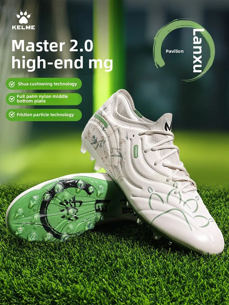 Kelme fotbollsskor för herrar, vuxna, MG med korta dobbar, träningsskor för konstgräs, halkfria inomhusfotbollsskor