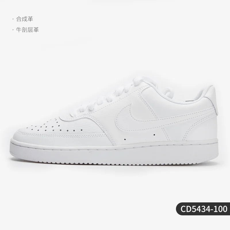 Nike Genuine Court Vision Low Ténis unissexo de cano baixo duráveis CD5434-100