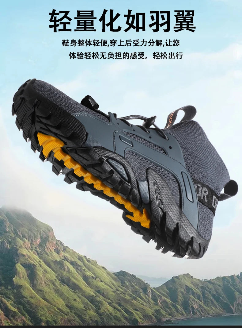 Hot Selling Men's Outdoor Sports Shoes Rock Climbing Hiking Shoes Beach Creek Shoes Casual Sports Shoes 38-48#