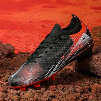 New Men Football Boots FG Non-Slip Training Shoes Soccer Cleats Long Spikes Soccer Shoes Ultralight Outdoor Drop Shipping