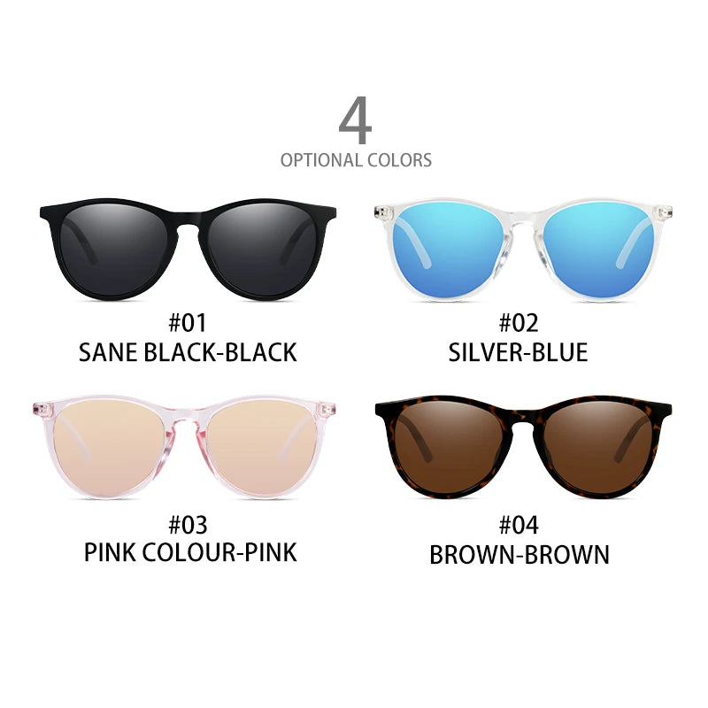 Trendy Polarized Sunglasses For  Women Brand Design Frame Fashion Sunglasses Pink  UV400