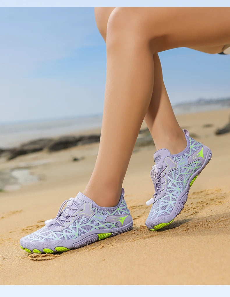 Men Wading Shoes Barefoot Quick-Drying Beach Shoes Outdoor Non-Slip Upstream Swimming Diving Shoes Women Water Sports Shoes