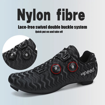 New Cycling Shoes Men's Self-locking Racing Road Cycling Sports Shoes Lockless Training Shoes Women's SPD Cleats Cycling Shoes