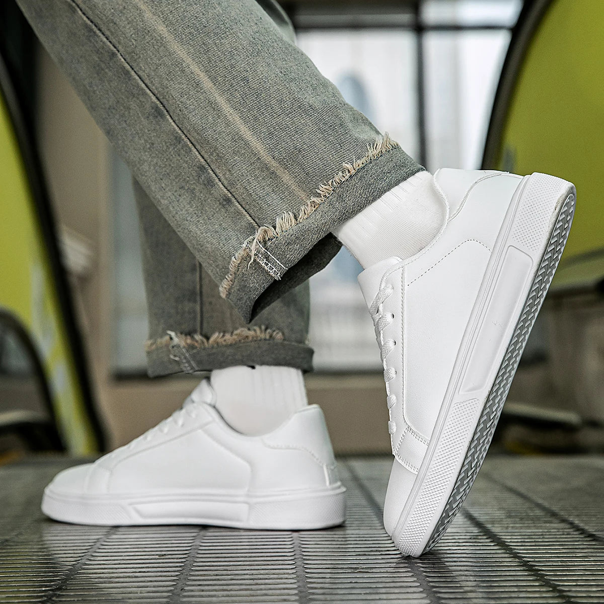 PU Leather Men Shoes Sneakers Trend Casual Shoes Leisure Male Sneakers Footwear Men Vulcanized Shoes Couple Shoes Women Shoes