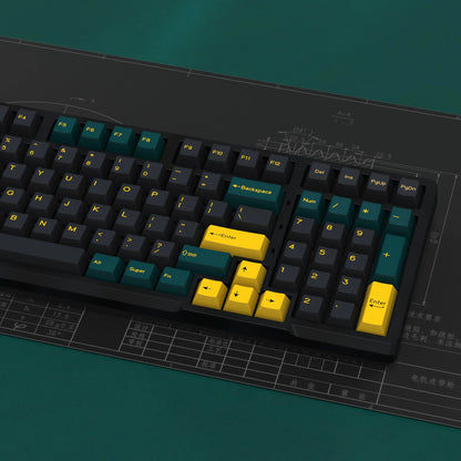 KBDiy GMK MarrsGreen Keycap teclas ISO de PBT double shot con perfil Cherry para kit DIY de teclado mecánico gamer Gaming Point KeyCap