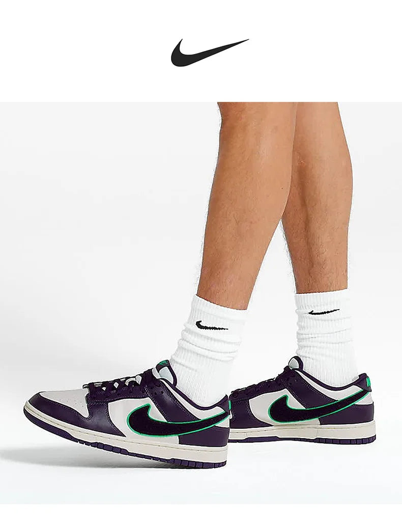 Nike Authentic Dunk Low Men's Durable Low-Top Casual Shoes DQ7683-100