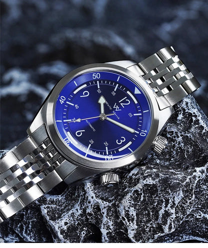 WM Watch Automatic Mechanical Watches Water Resistant Classic Casual Business Man Watch Welly Merck WM089M