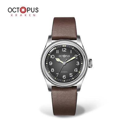 Octopus Kraken 38mm Pilot Watch Retro Stainless Steel PT5000 Movement Automatic Mechanical Wristwatch Luminous Dive Watch Man