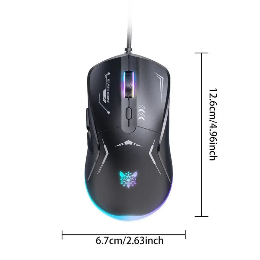 ONIKUMA G55 Mechanical Gaming Keyboard 61 Keys Layout RGB Customized Wired Colorful LED Backlit Keyboard for Computer Laptop PC