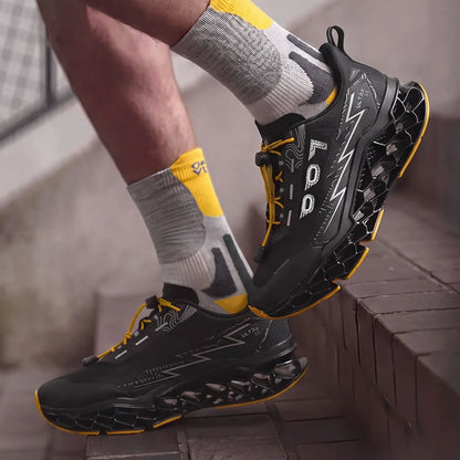 Summer Hot Selling Professional Mens Sports Shoes Marathon 3D Printed Sole Running Shoes Foot Protecting Commuting Walking Shoes
