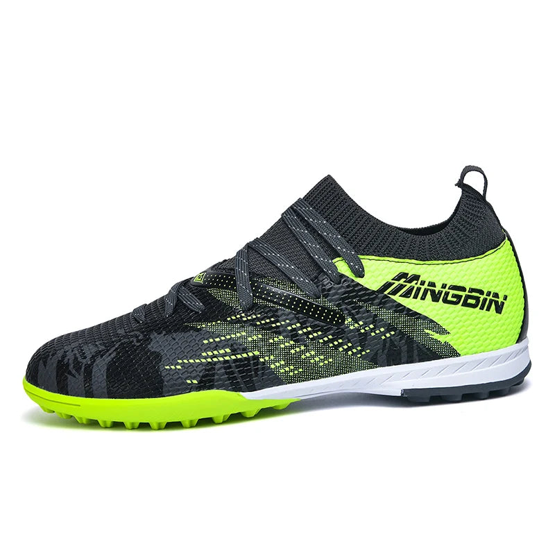 Tacchetti da calcio turf professionali da uomo, scarpe da calcio con mesh traspirante per ragazzi, sneakers antiscivolo da uomo Society Chuteira