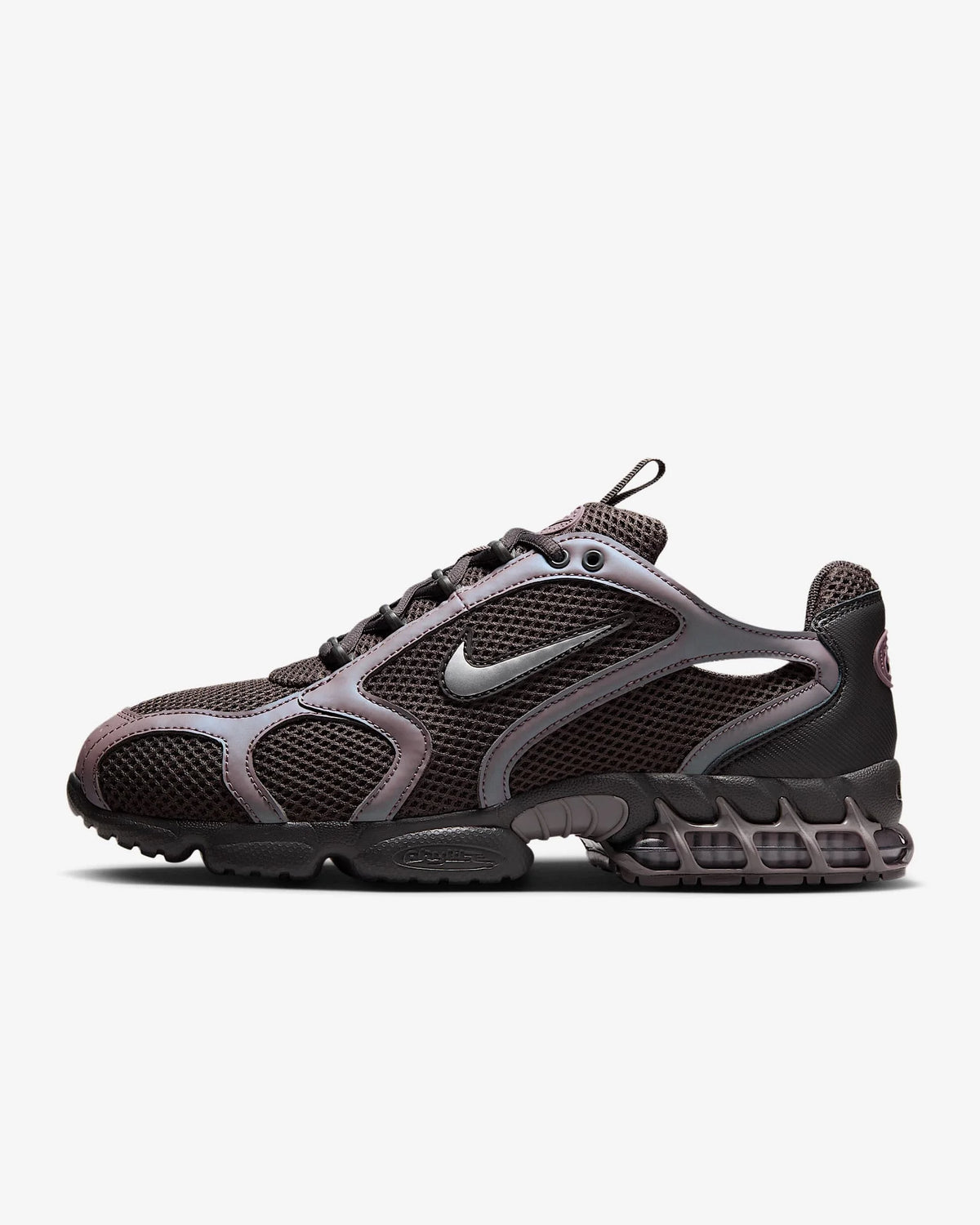 Nike Air Zoom Spiridon Cage 2 Zapatillas casual unisex de caña baja, resistentes, grises y rojas, calzado lifestyle deportivo CJ1288-600