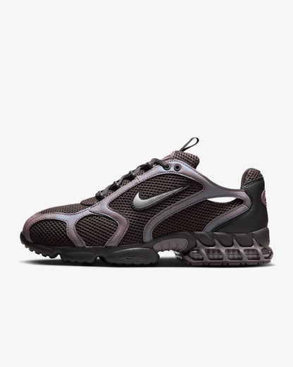 Nike Air Zoom Spiridon Cage 2 Zapatillas casual unisex de caña baja, resistentes, grises y rojas, calzado lifestyle deportivo CJ1288-600