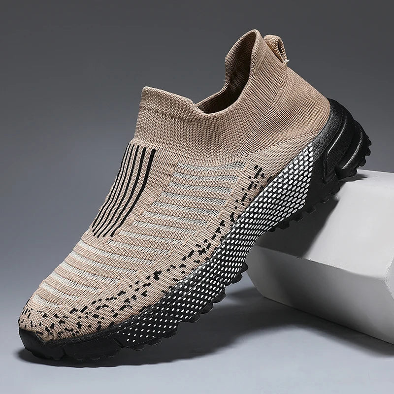 Men Casual Sport Shoes Breathable Lightweight Sneakers Outdoor Mesh Black Running Shoes Athletic Jogging Tenis Walking Shoes