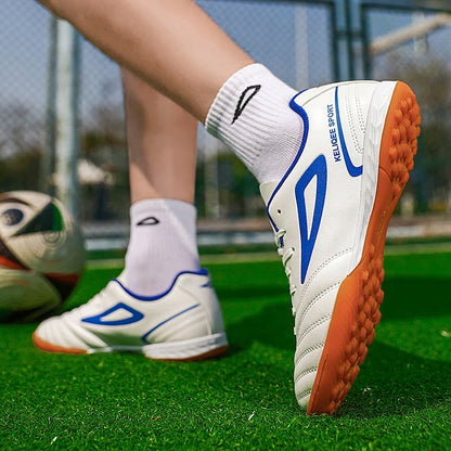 Hot Sale Best-selling Unisex Youth Football Boots Turf Cleats Anti-slip Breathable Leather Upper Lightweight Durable Soccer Trai