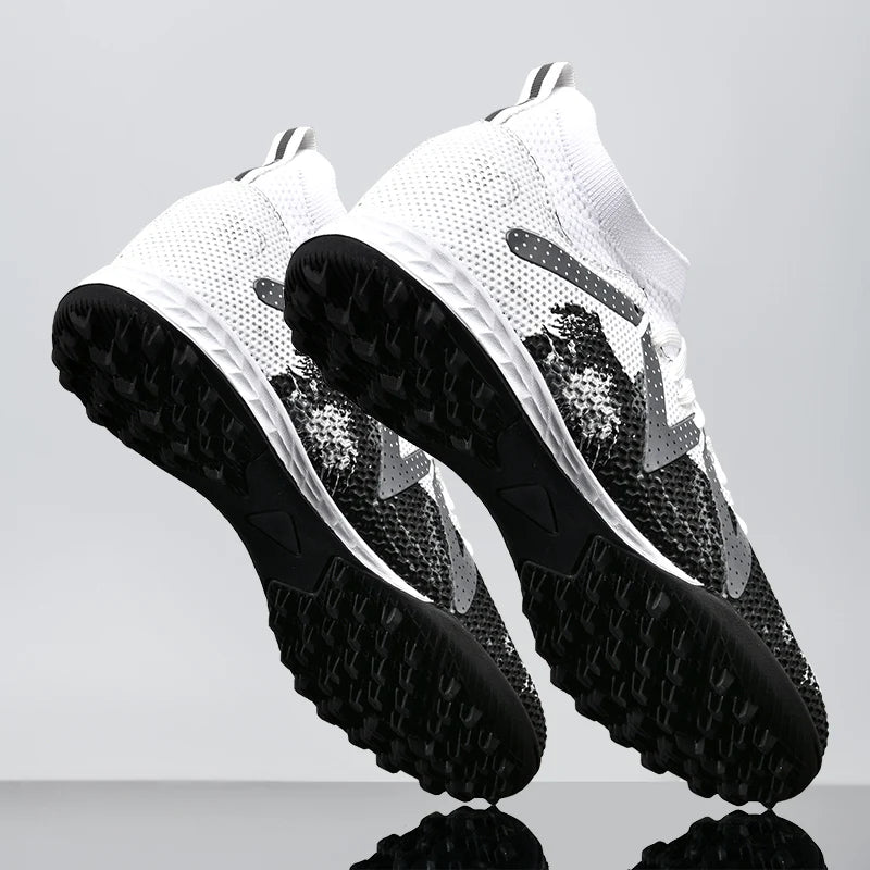 Scarpe da calcio professionali TF Broken Nail per adolescenti, resistenti, modello HighTops, scarpe da allenamento per adulti da esterno antiscivolo