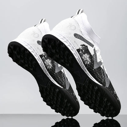 Scarpe da calcio professionali TF Broken Nail per adolescenti, resistenti, modello HighTops, scarpe da allenamento per adulti da esterno antiscivolo