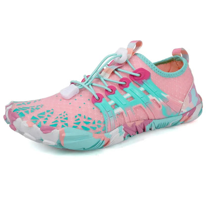 Men Women Water shoes Upstream Wading Swimming Barefoot Five Fingers Aqua Shoes Colorful Beach Seaside Light Unisex Sneakers New
