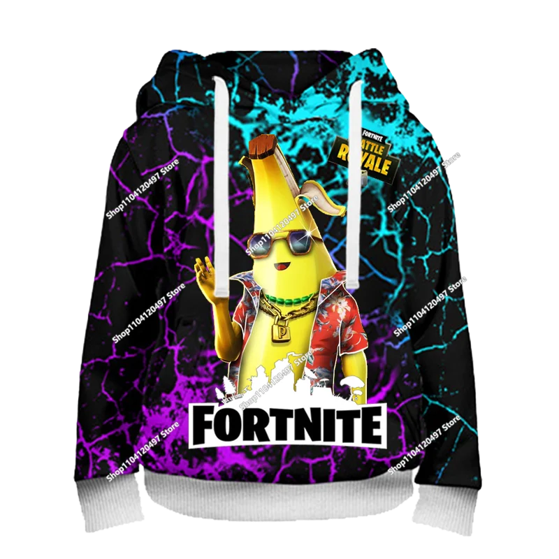 Fortnite Fighting Game 3D Print Hoodies Streetwear Children's Oversized Casual Sweatshirts Hoodie Man Coat Clothes