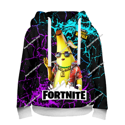Fortnite Fighting Game 3D Print Hoodies Streetwear Children's Oversized Casual Sweatshirts Hoodie Man Coat Clothes
