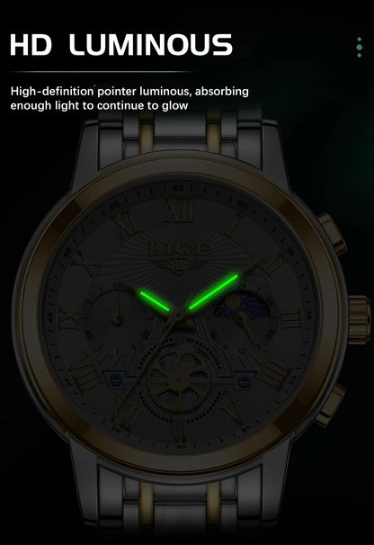 2024 LIGE Top Luxury Women Watch Creative Steel Women's Bracelet Wrist Watches Ladies Fashion Waterproof Female Relogio Feminino