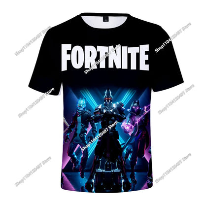 Fortnite T-Shirt Men Shoot Game Battle Hero T-shirt Victory Royale Clothing Young Children T-shirts for Boys Girls Ages 2-14