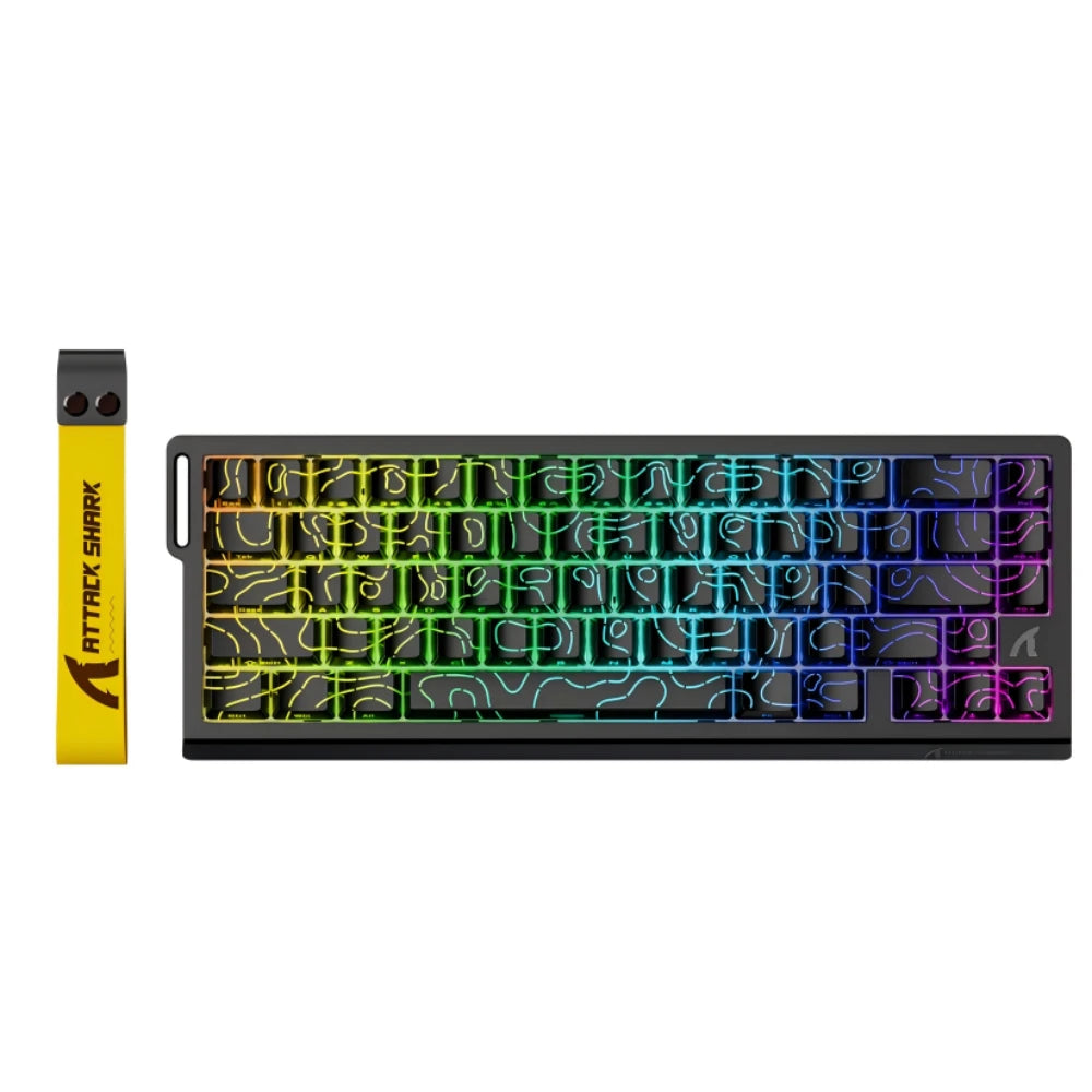 Attack Shark X68 HE Gaming Keyboard Magnetic Mechanical Wired for Pro Gaming 0.01mm Rapid Trigger 8000Hz 128K Rate