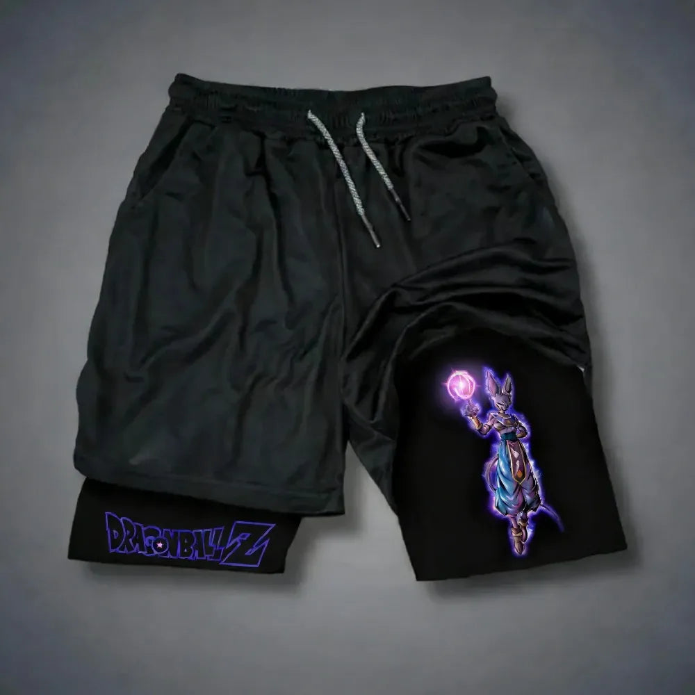 Dragon Ball Goku Unisex Harajuku Anime Printed Loose Sports Shorts Breathable Quick Drying Double Layer Summer 2026 New Product