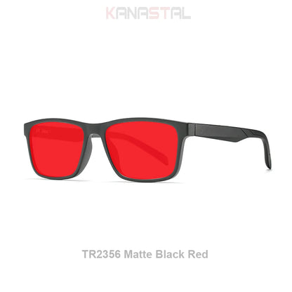 Men Sleep Blue Light Blocking Glasses Women Anti Radiation Computer Eyewear UV500 PC Red Lenses TR90 Square Eyeglasses Frames
