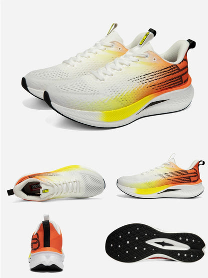Baasploa Men Jogging Sports Shoes Carbon Plate Professional Cushioning Sneakers Male Outdoor Breathable Non Slip Running Shoes