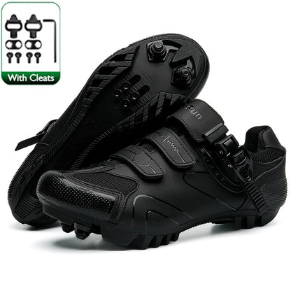 Spring 2025，MTB Cycling Shoes With Clamps For Men,Carbon Sports Shoes, Speed, Mountain Running，Mountain Bike Shoes