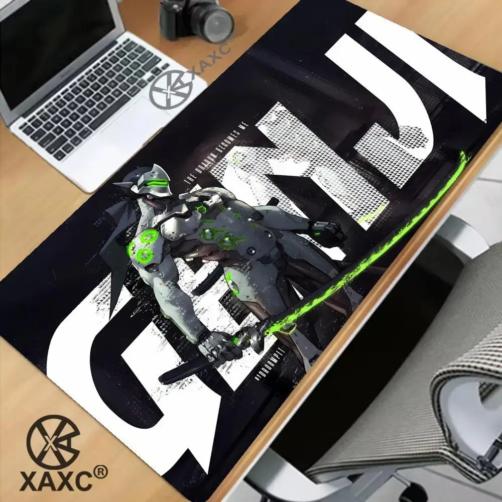 Tapete de Rato Grande Overwatch Kawaii XXL para PC, Tapete de Secretária para Computador, Gamer, Escritório, Teclado, Mesa, Acessórios Gaming, Mousepad XAXC