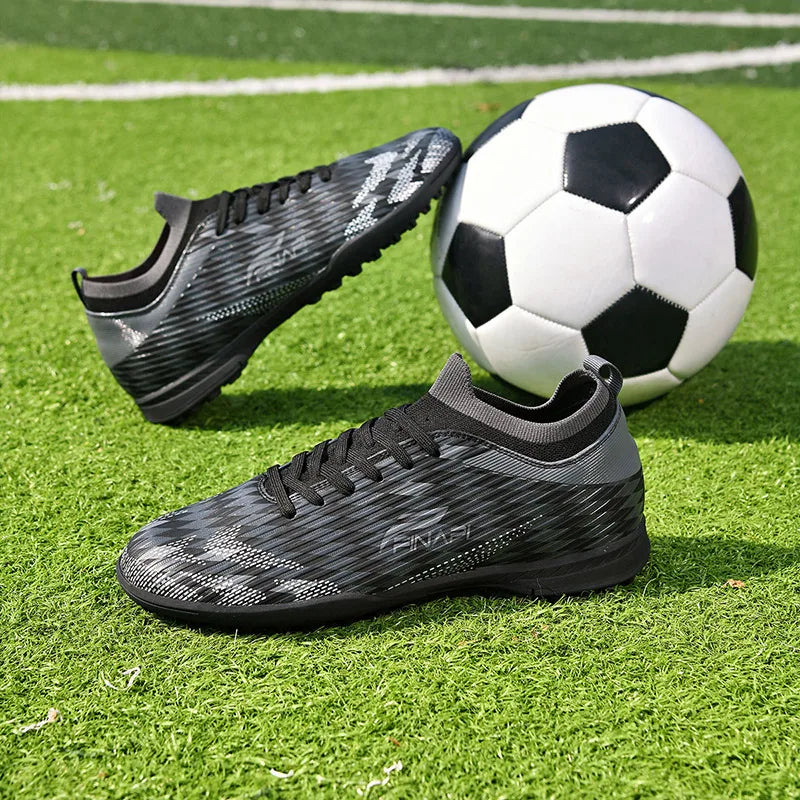 Nuevas zapatillas de fútbol para hombre de alta calidad, tacos para partidos en interior, botas de fútbol para exterior superventas, para césped, de caña alta, fútbol sala, antideslizantes