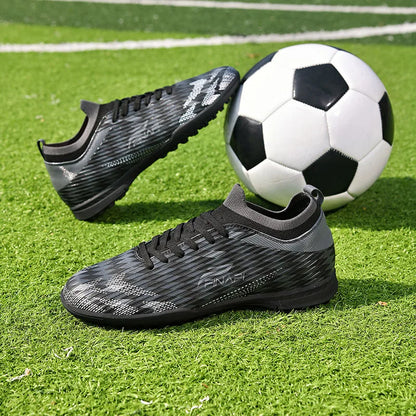 Nuevas zapatillas de fútbol para hombre de alta calidad, tacos para partidos en interior, botas de fútbol para exterior superventas, para césped, de caña alta, fútbol sala, antideslizantes