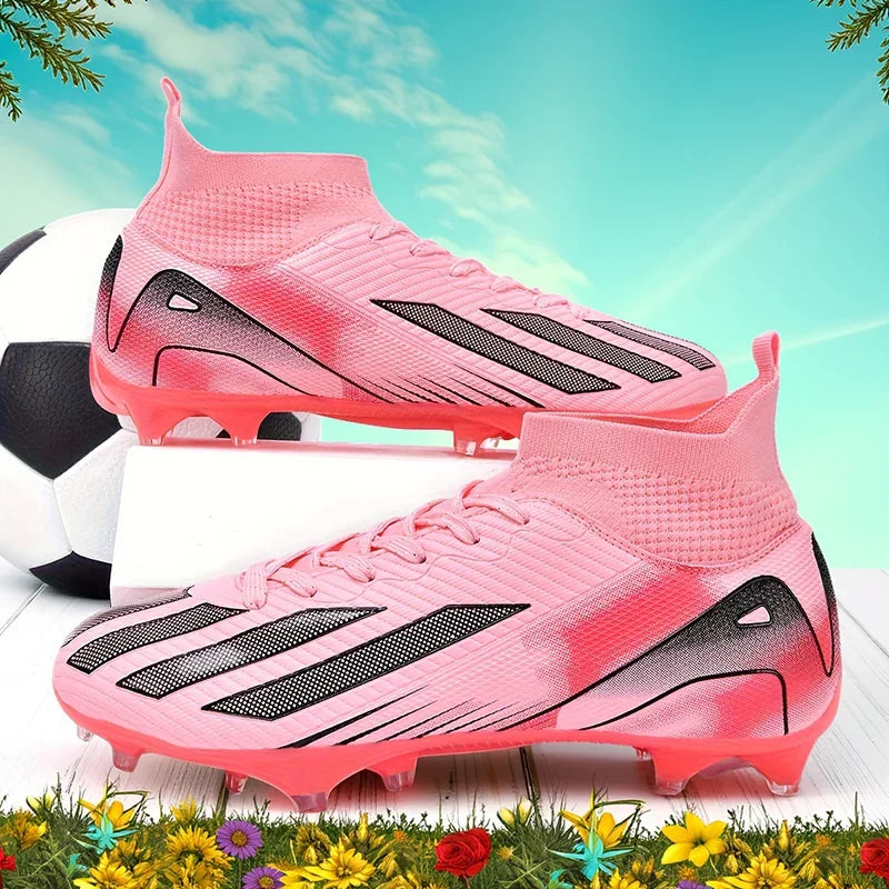 New Men Soccer Shoes Adult Non-Slip Football Boots Cleats Boys Ultralight Sport Sport Outdoor Comfortable Training Match Grass