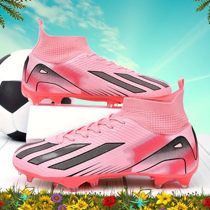 New Men Soccer Shoes Adult Non-Slip Football Boots Cleats Boys Ultralight Sport Sport Outdoor Comfortable Training Match Grass