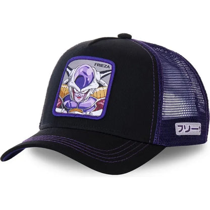 Dragon Ball Son Goku muška hip-hop kapa s letećim vrhom, ljetna kapa s izbočenim vrhom, muška kapa s vezom, kapa s mrežastim podstavom, podesiva trucker kapa, sunčana vizira