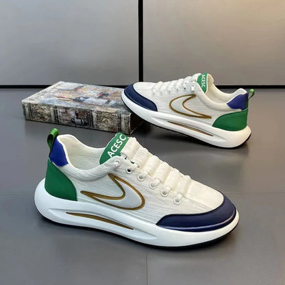 Comfortable Breathable Mesh Sports Shoes Men's Casual Style Lightweight Versatile Plain Color Spring Summer Autumn Seasonal Wear