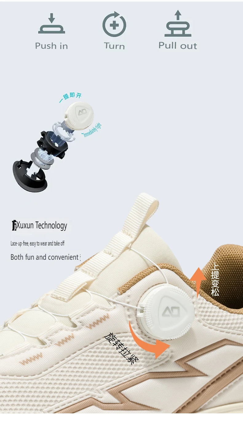 Spring & Summer Men's Running Shoes  Outdoor Hiking,Wear-Resistant Trail Shoes with BOA Closure,Breathable Sports & Casual Style