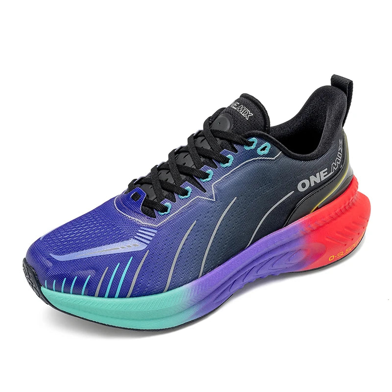ONEMIX New Cushioning Running Shoes For Men Suitable Heavy Runners Lace Up Sports Women Non-slip Outdoor Athletic Male Sneakers