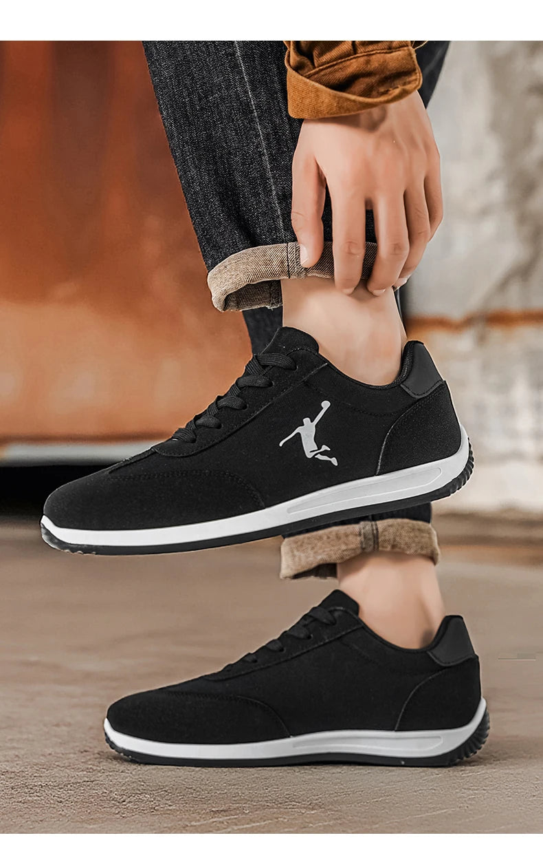 Men's Shoes, Spring and Autumn Trendy Shoes, New Cross-Border Models, White, Black, Red Sneakers, Soft-Soled Breathable Men's Low-Top Versatile Casual Shoes