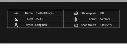 New Men Soccer Shoes Grass Ultralight Sport Comfortable Adult Non-Slip Football Boots Outdoor Cleats Sport Futsal Training Match