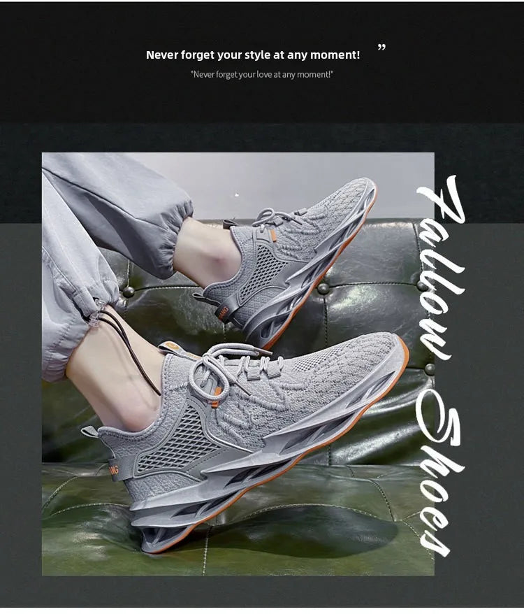 Men's Comfortable Running Shoes Breathable Sporty Casual Versatile Heightening Dad Shoes Autumn New Arrival Low Cut Sneakers