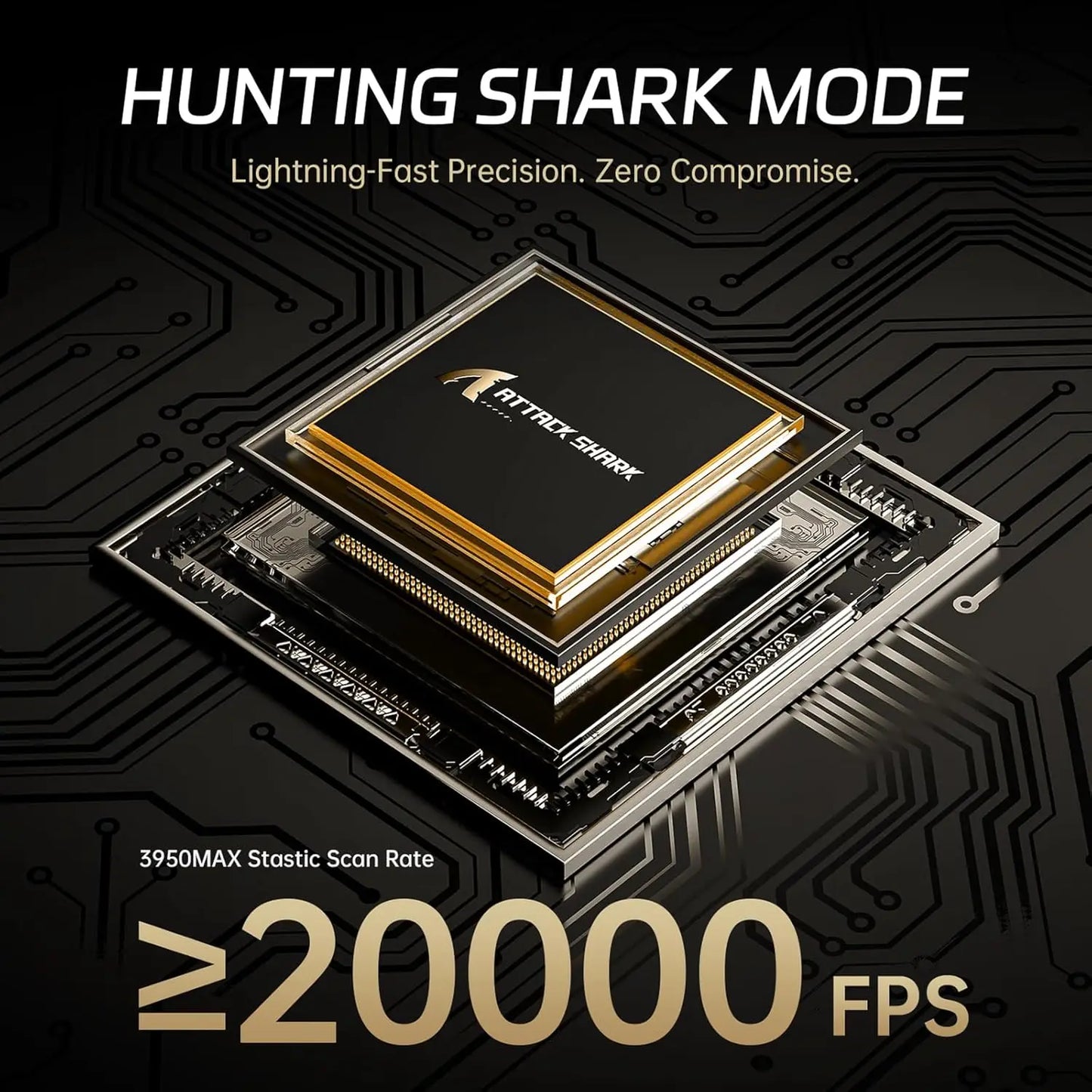 Rato Gaming Sem Fios ATTACK SHARK R11 ULTRA 49g em Fibra de Carbono 8000Hz, 42000 DPI, 20000 FPS, PAW3950MAX, Chip Nordic 52840
