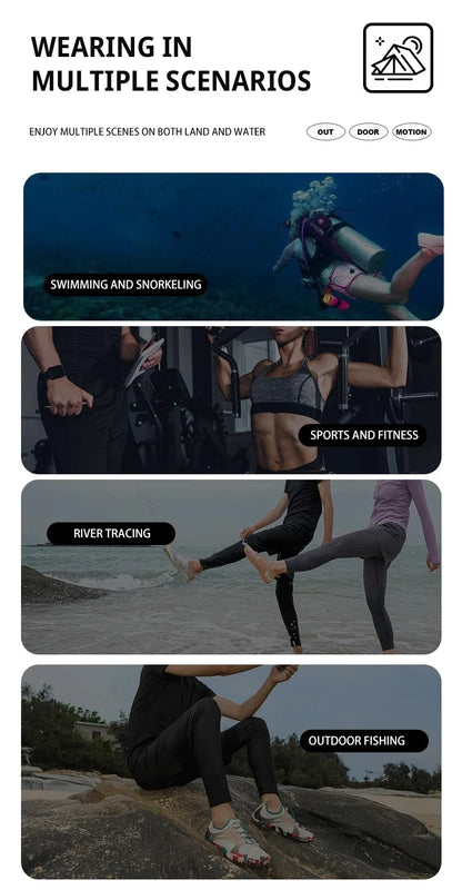 Aqua Shoes Water Shoes Upstream Wading Barefoot Beach Shoes Adults Gym Outdoor Training Footwear Unisex Quick-Drying Breathable