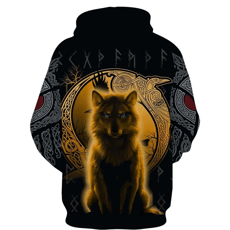 Cool 3D Wolf Printed Zipper Hoodies Fashion Men/Women Streetwear Hooded Jacket Coat Unisex Casual Hip Hop Pullover Sweatshirts
