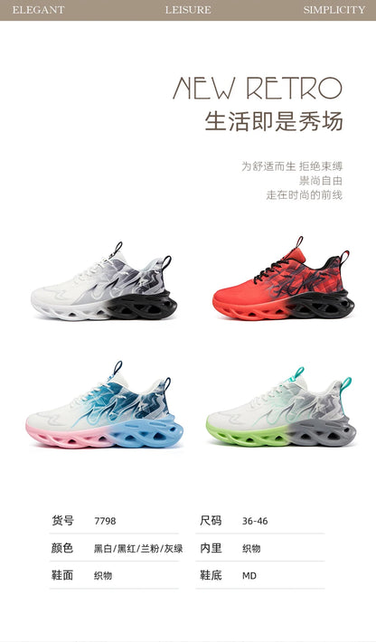 Men Running Shoes Breathable Mesh Sports Shoes Cushion Casual Sneakers Lightweight Comfortable Tennis Shoes﻿ Athletic Footwear