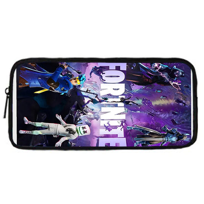 Mochila Escolar Infantil Hot Game com Lancheiras, Design-F-FortniteS, Estojos para Lápis, Mochilas Escolares para Rapazes e Raparigas, Melhor Presente