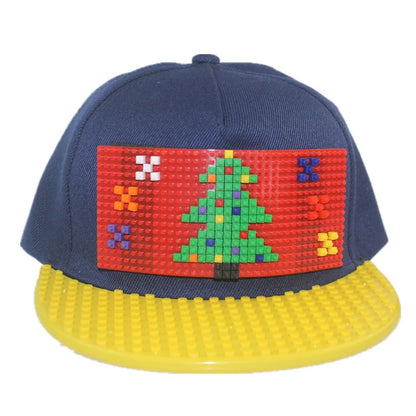 Crtani patchwork bejzbol kape, uradi-sam blokovi, snapback kape, hip hop kape za muškarce i žene, odvojivi pikseli, kape za tatu, dječje kape, kape za odrasle